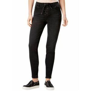 Pacsun | EUC High-Rise Lace Up Skinny Ankle Jeggings in Black Size 28